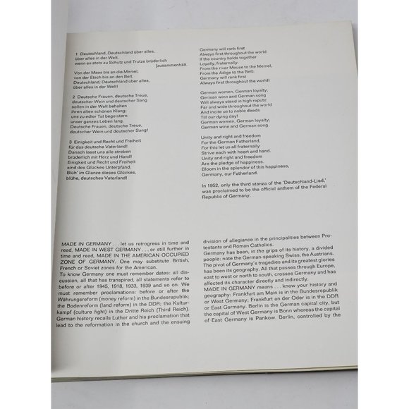 Made In Germany by Leonard Freed Photography 1970 First Printing Paper Back - Picture 3 of 12